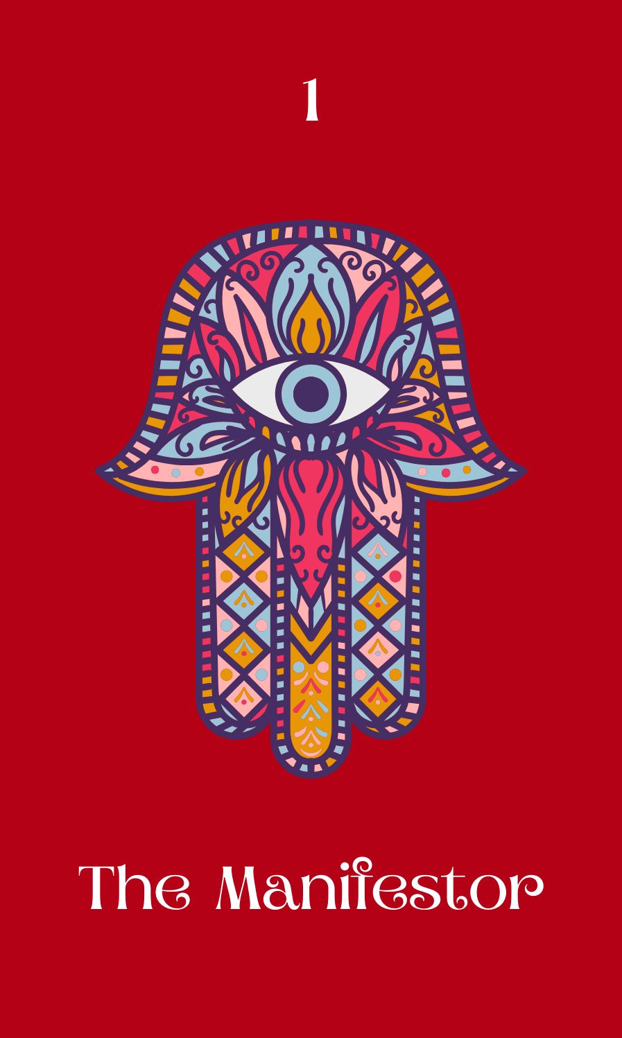 The title card of the Manifestor Oracle deck
